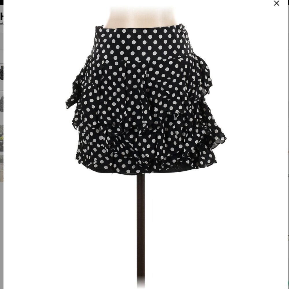 Alicia + Olivia Silk Mini Skirt